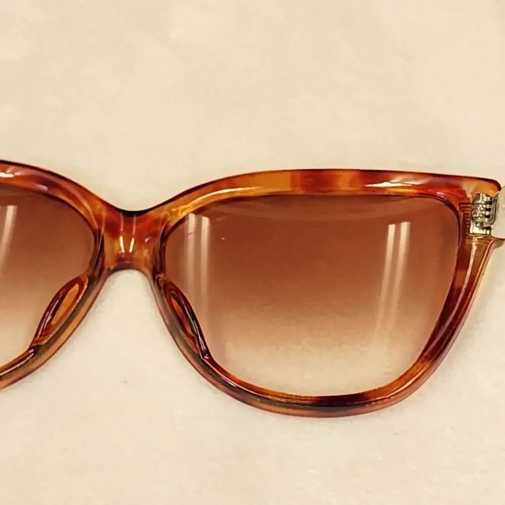Vintage Givenchy Paris Tortoiseshell Oversize Sunglasses